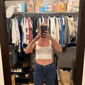 White Crop Top